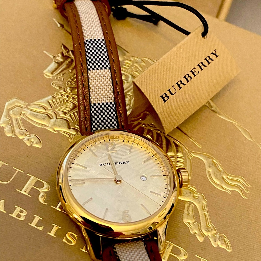 AUTHENTIC Burberry Classic Round BU10114 Ladies Watch, 32 mm